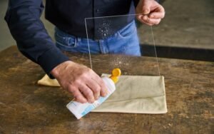 how to clean acrylic sheets